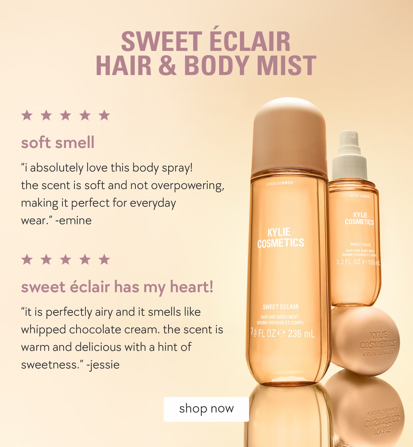sweet eclair hair & body mist