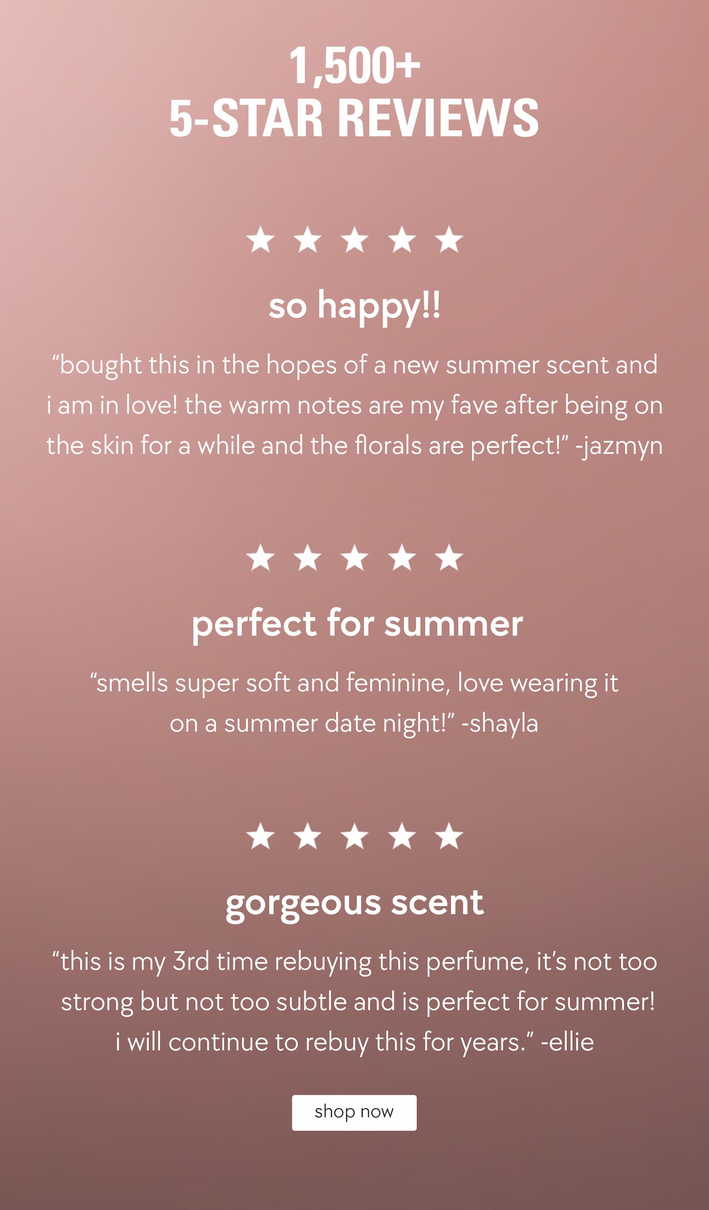 1,500+ 5-Star Reviews