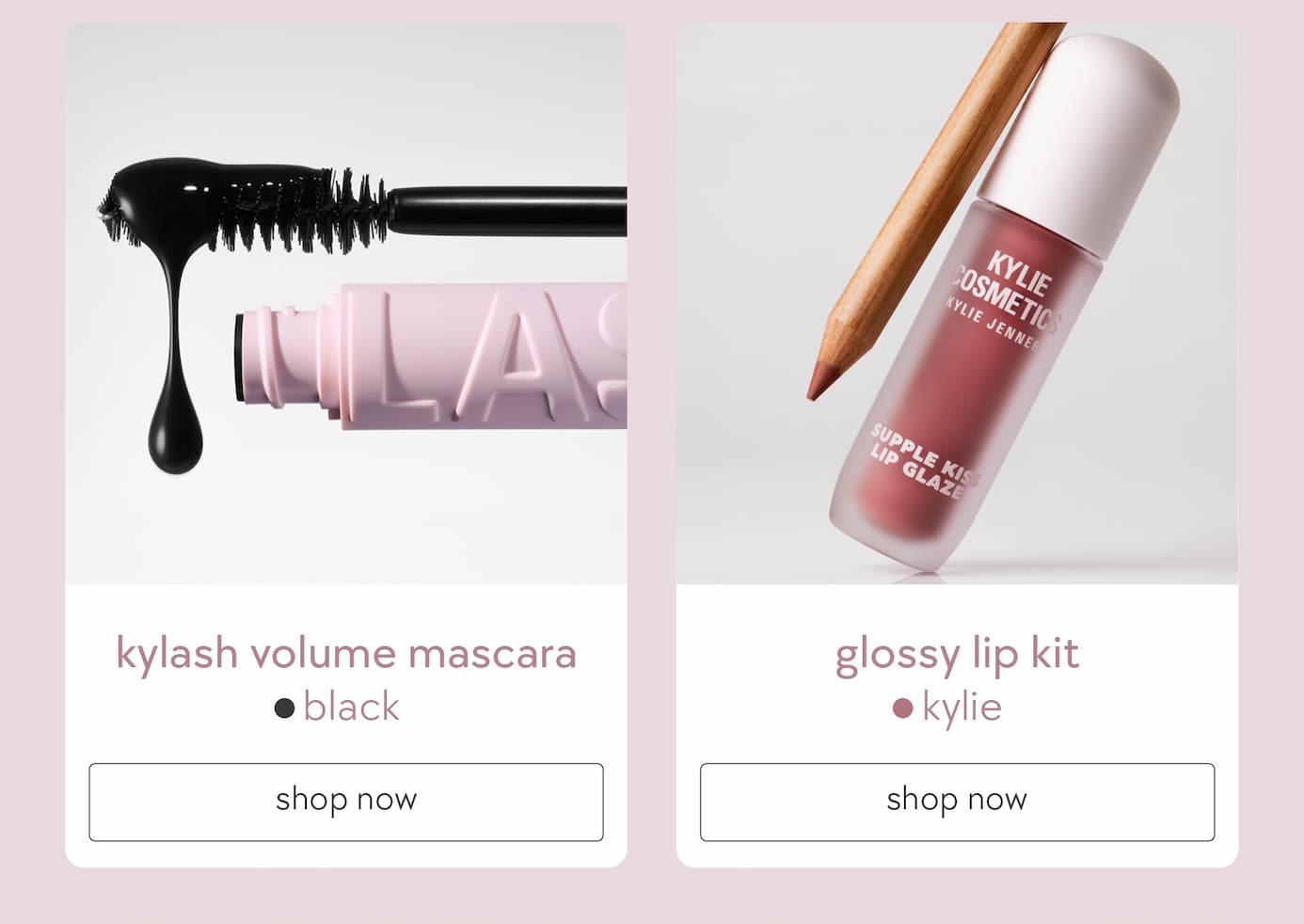 kylash volume mascara & glossy lip kit