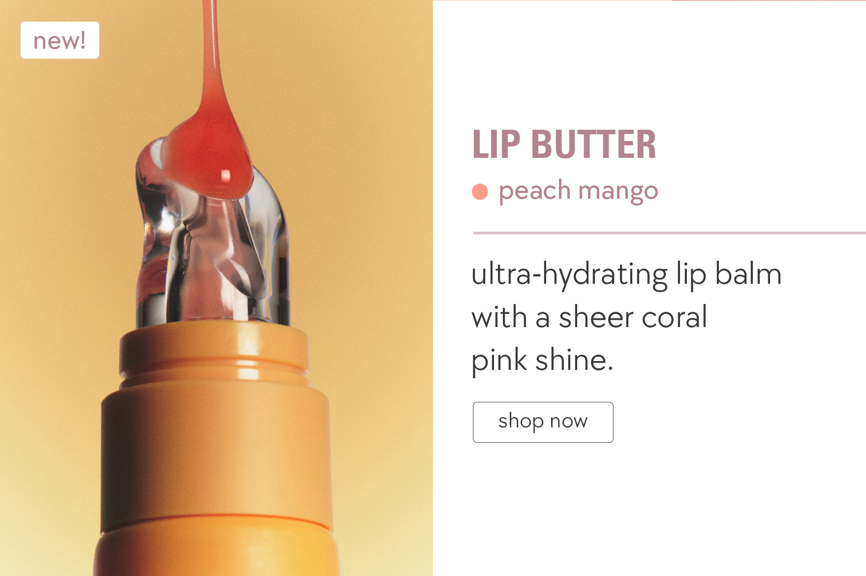 shop lip butter peach mango