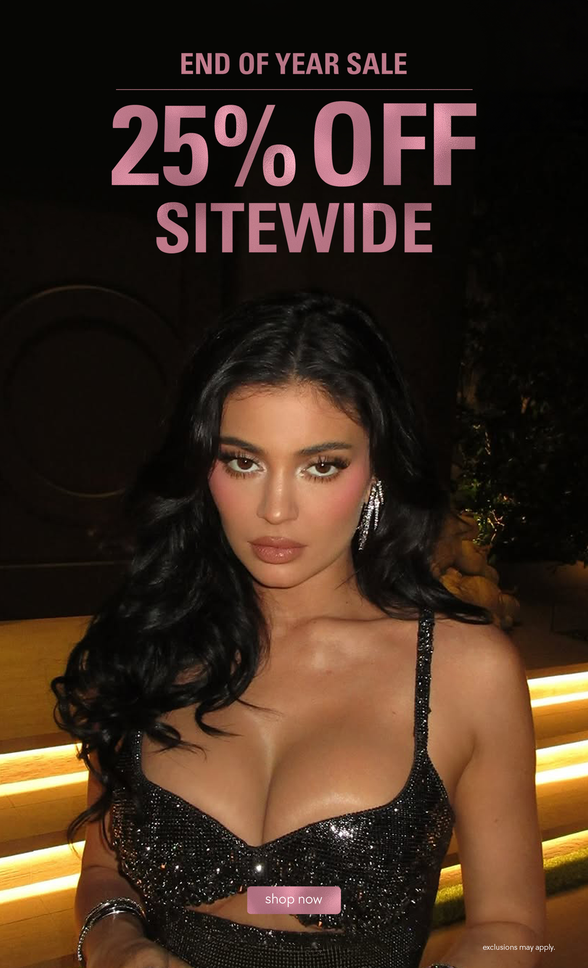 end of year sale 25% off sitewide