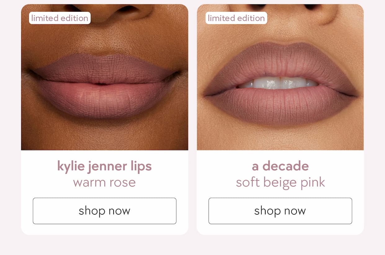 shop limited-edition lip kits