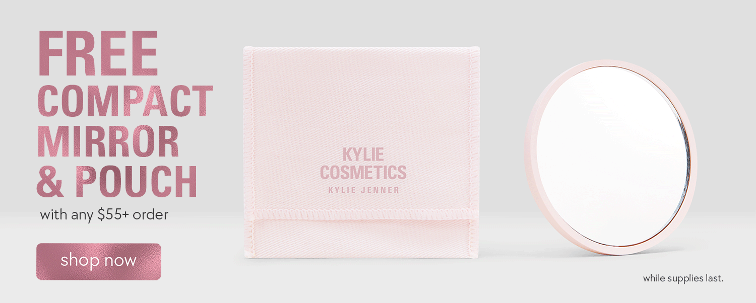 free compact mirror & pouch