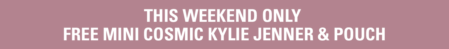 free mini cosmic kylie jenner & pouch