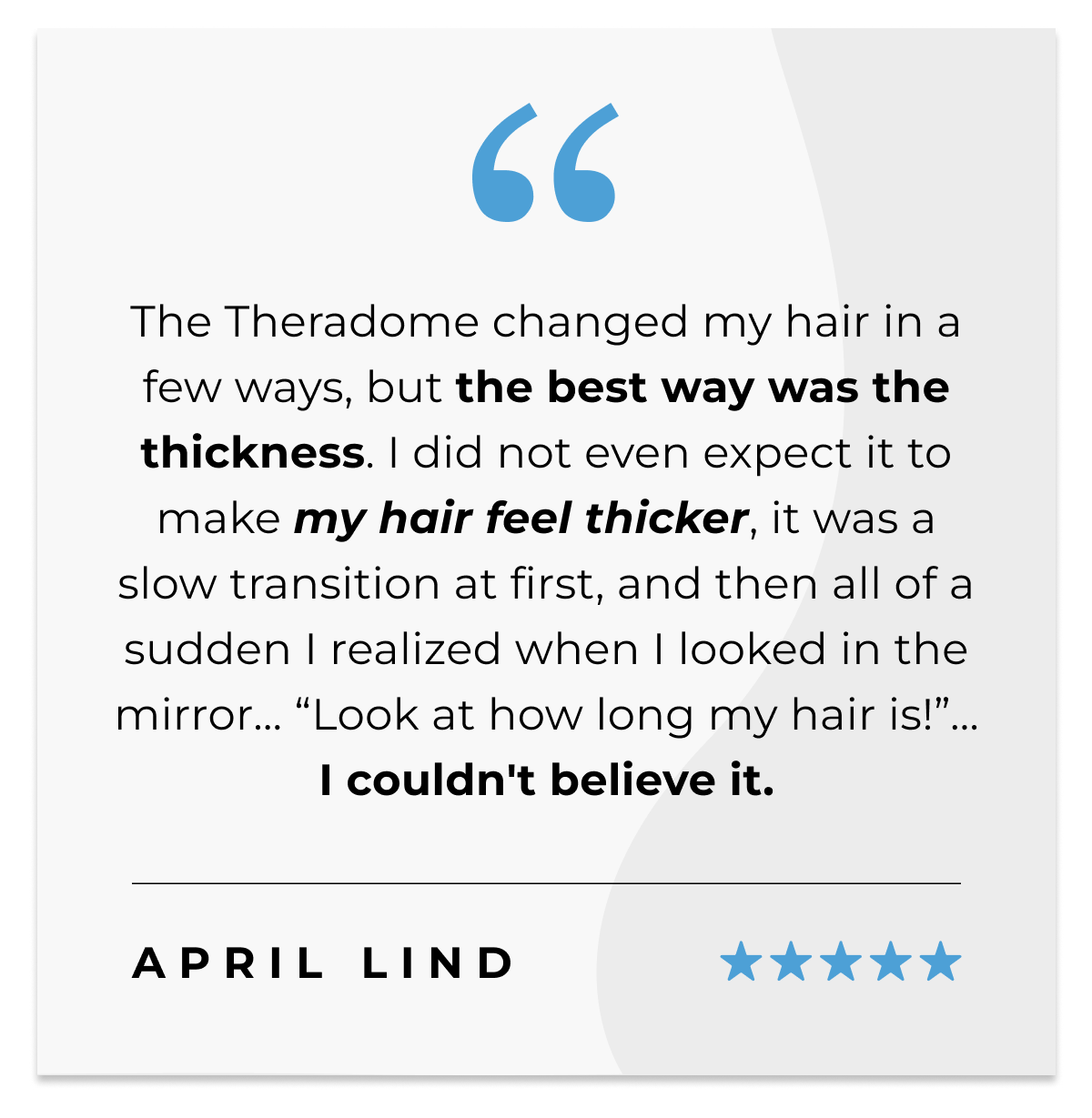 April Lind's Theradome Review