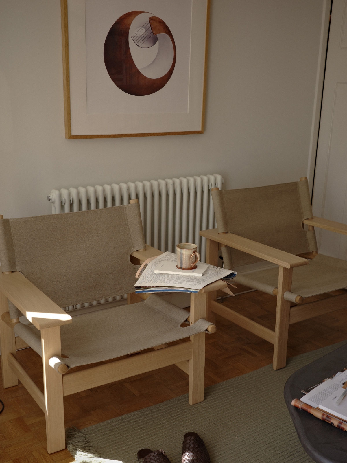 Fredericia Canvas chair, oiled oak - natural canvas