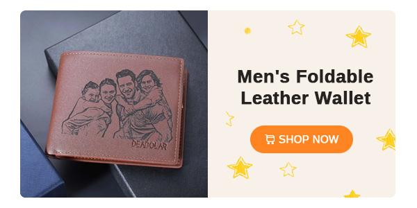 Men's Foldable Leather Wallet