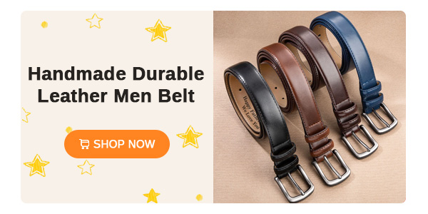 Handmade Durable Leather Men Belt