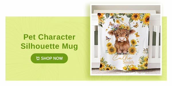 Cow Sunflowers Blanket
