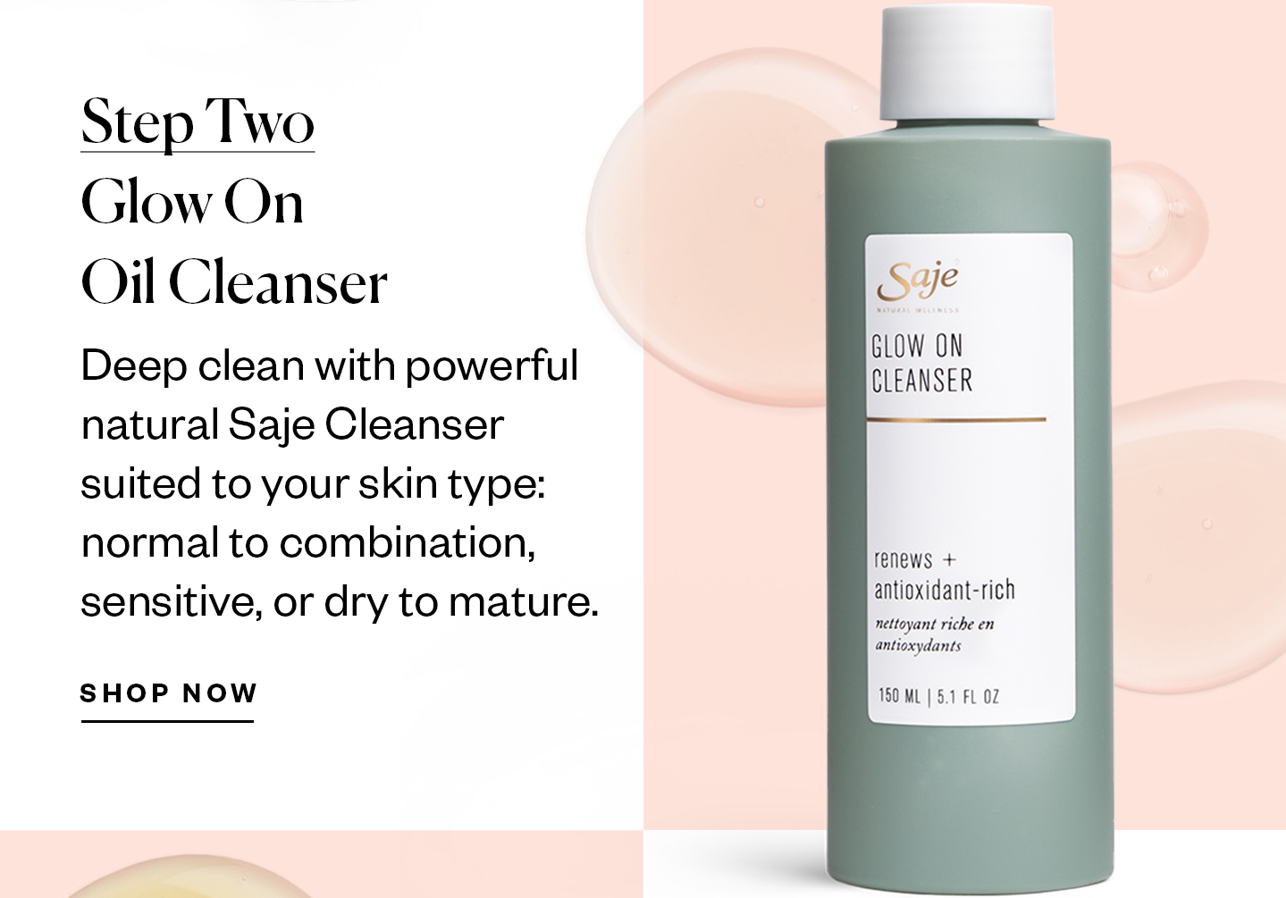 The skincare step you Saje Natural Wellness