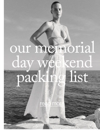 our memorial day weekend packing list