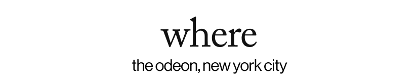 where - the odeon, new york city