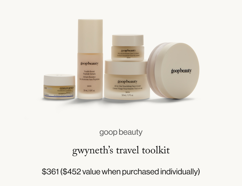 gwyneth’s travel toolkit, $361