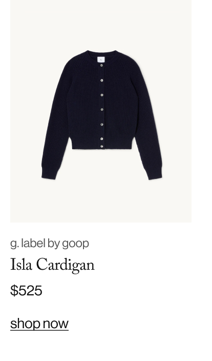 g. label by goop Isla Cardigan, $525