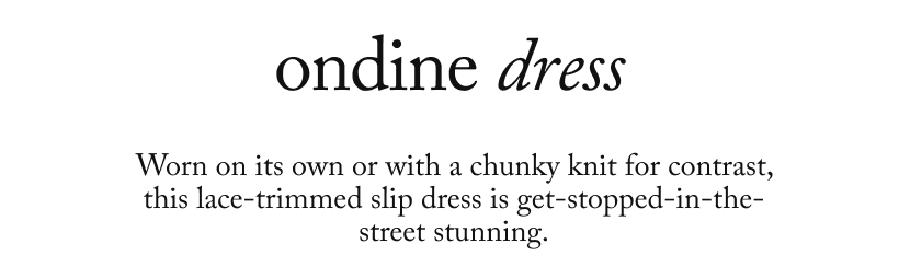 ondine dress