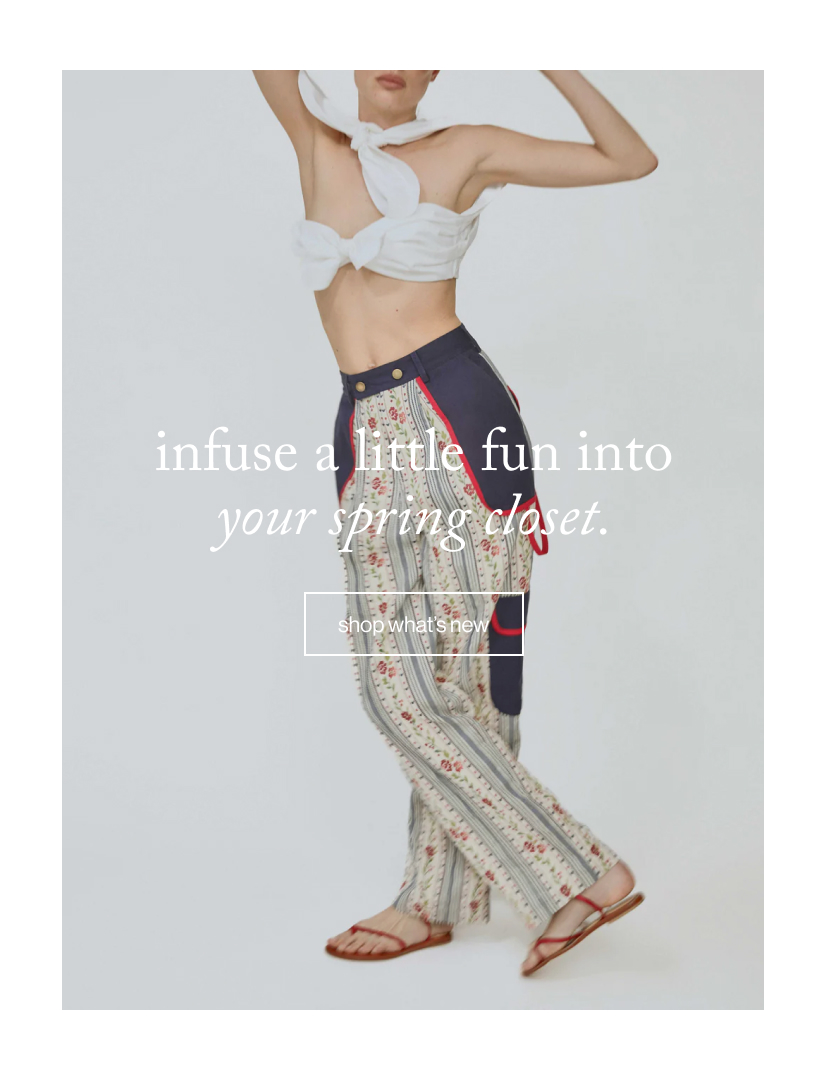 infuse a little fun into your spring closet.