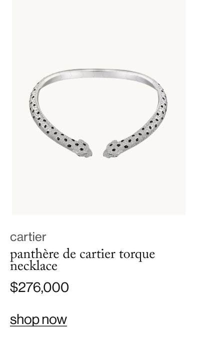 Panthère de Cartier torque necklace