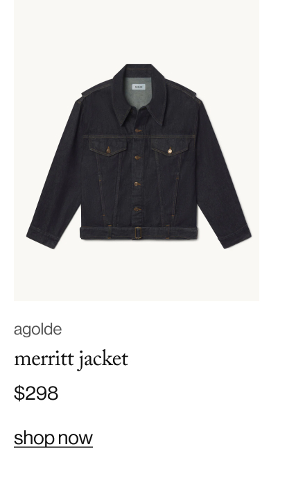 agolde merritt jacket, $298