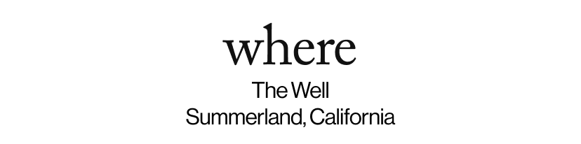 where - &nbsp;The Well Summerland, California