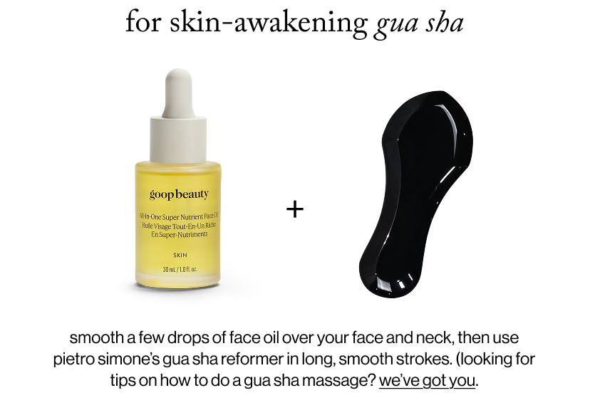 for skin awakening gua sha 