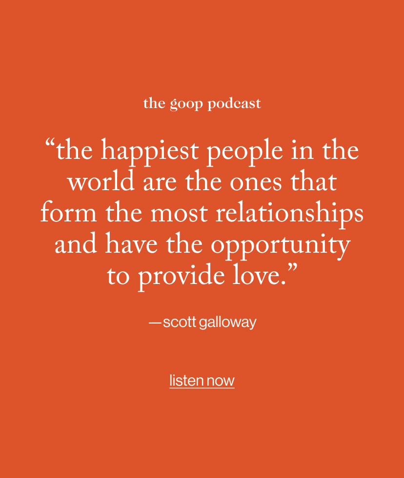 “the happiest people in the world are the ones that form the most relationships and have the opportunity to provide love.”