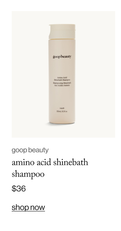 goop beauty amino acid shinebath shampoo