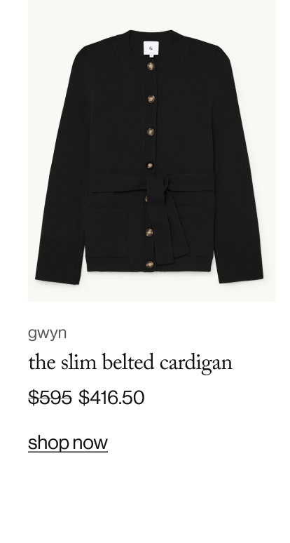The Slim Belted Cardigan