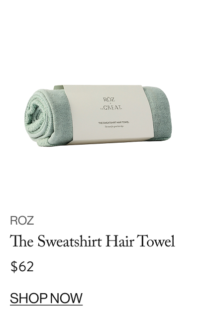 The Sweatshirt Hair Towel, $62