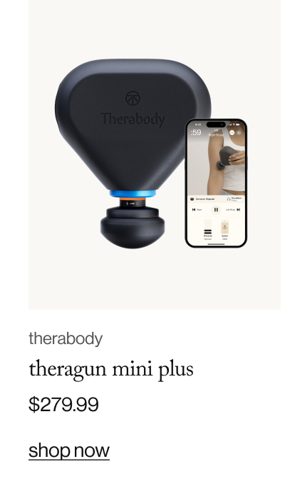 therabody theragun mini plus, $279.99