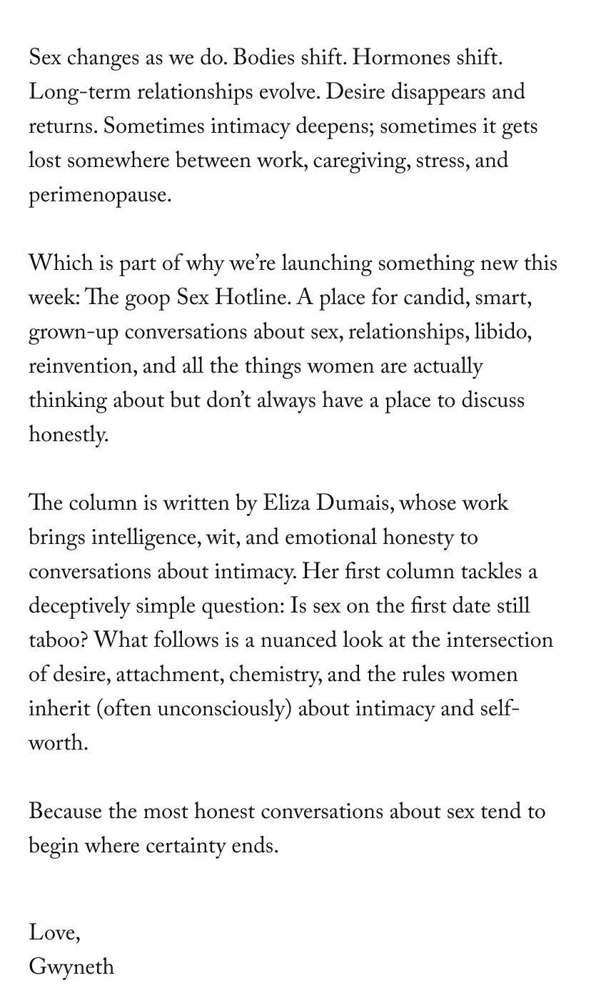 Sex changes as we do. Bodies shift. Hormones shift. Long-term relationships evolve. Desire disappears and returns. Sometimes intimacy deepens; sometimes it gets lost somewhere between work, caregiving, stress, and perimenopause.
