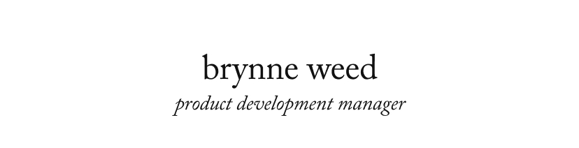 brynne weed product development manager