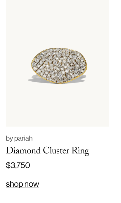 by pariah Diamond Cluster Ring, $3,750
