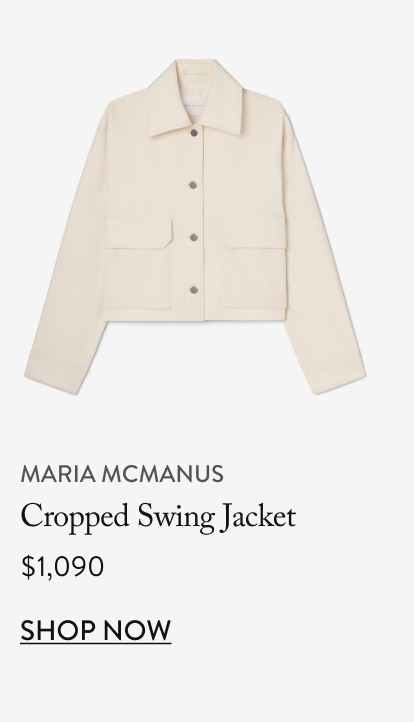 maria mcmanus Cropped Swing Jacket, $1,090