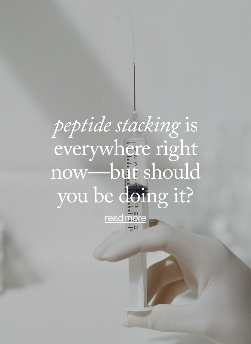 Peptide Stacking Is Everywhere Right Now—But Should You Be Doing It?
