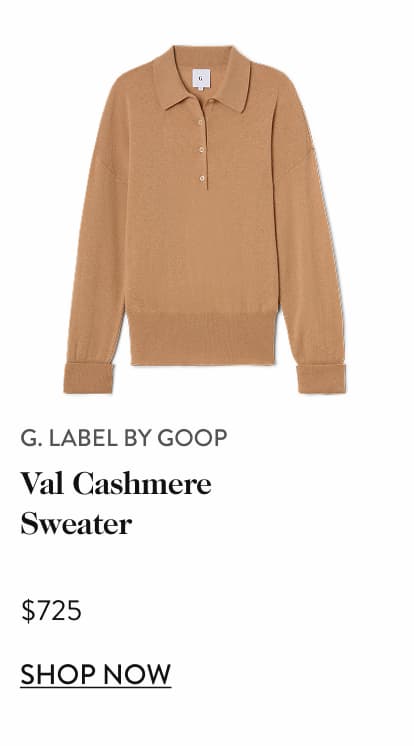 G. Label by goop Val Cashmere Sweater, $725