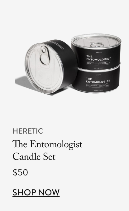 heretic The Entomologist  Candle Set, $50
