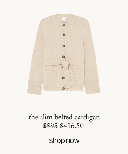 Slim Belted Cardigan