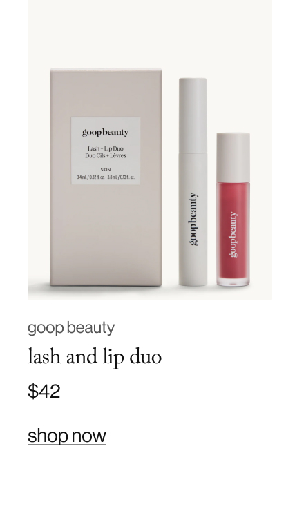 lash and lip duo, $42