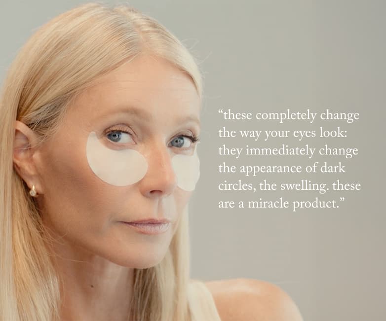 life + depuff eye masks. "these completely change the way your eyes look: they immediately change the appearance of dark circles, the swelling. these are a miracle product."