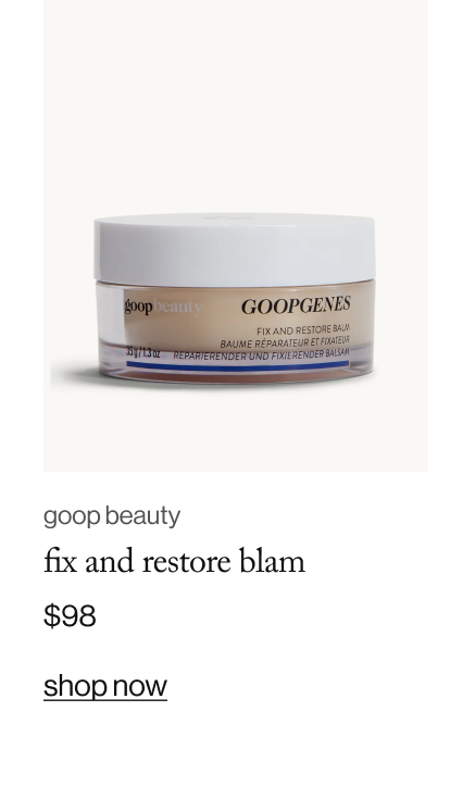 goop beauty fix and restore balm - $98