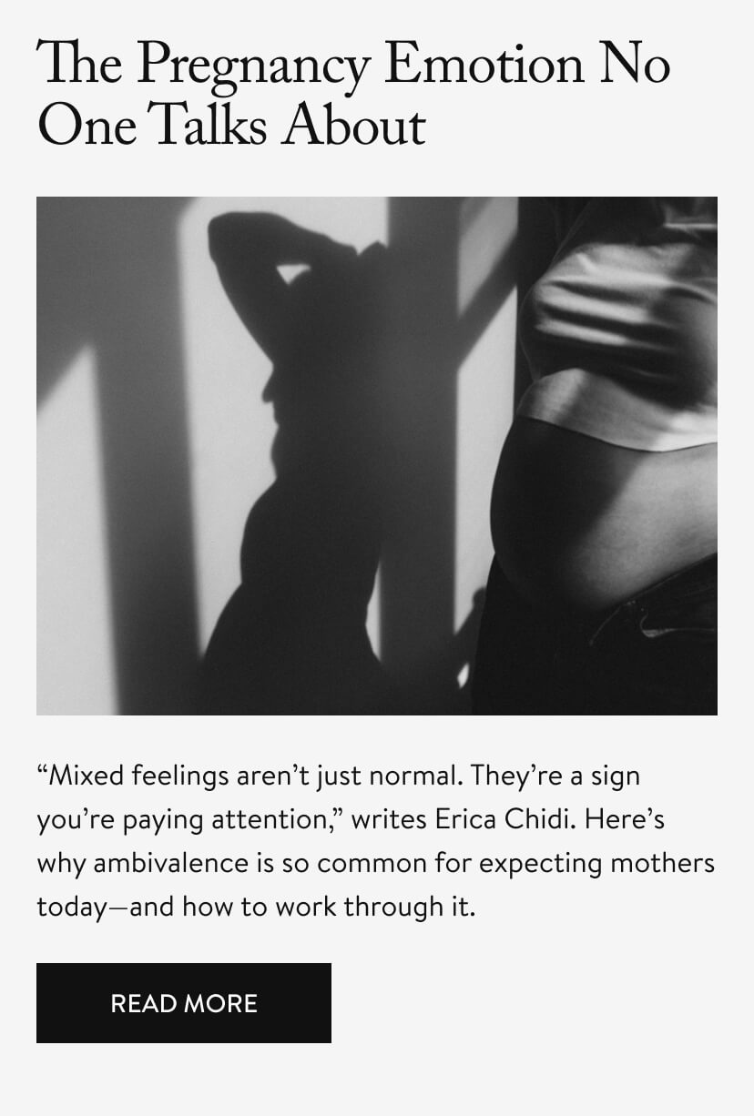 The Pregnancy Emotion No One Talks About