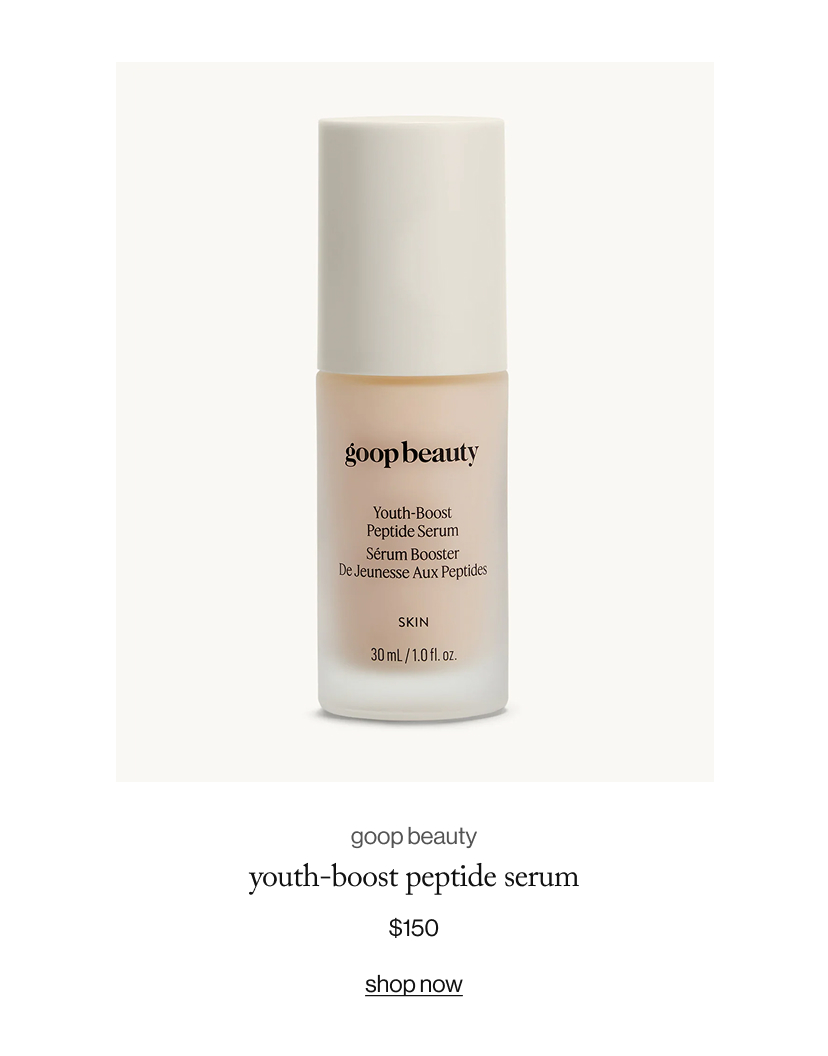 goop beauty youth-boost peptide serum, $150
