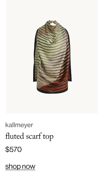 Fluted Scarf Top