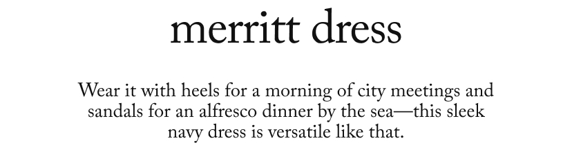 merritt dress