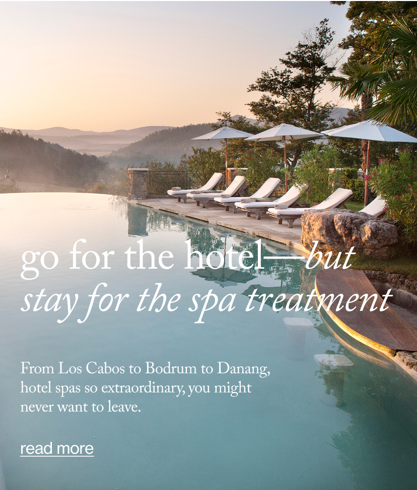 Go for the Hotel—but Stay for the Spa Treatment