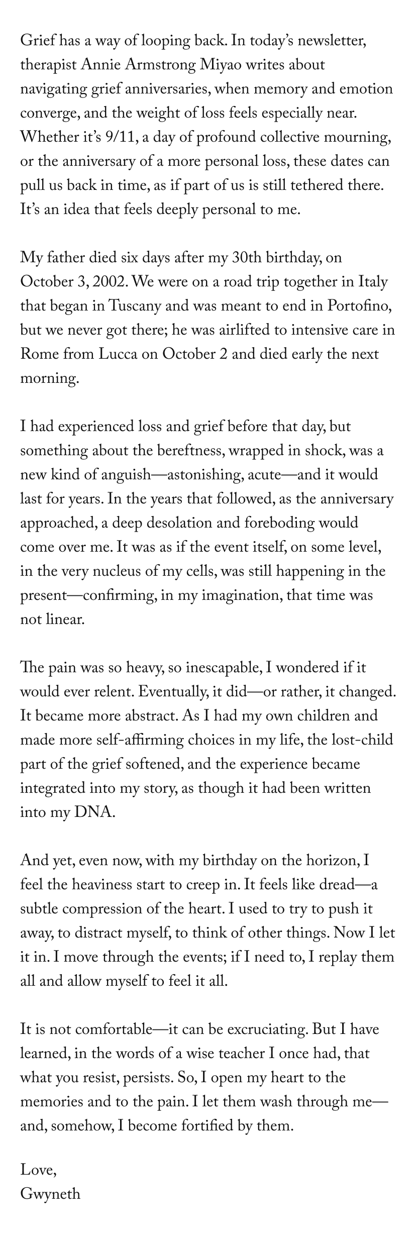 Lately, I’ve been embracing the season by cooking with ingredients from my garden. One of my favorites right now is the Summer Blackened Salmon Bowl—it’s available for a few more weeks from goop Kitchen, and you’ll find the recipe below. It’s nourishing and vibrant—full of flavor but still light—exactly the kind of meal I crave this time of year.