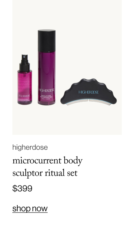 higherdose microcurrent body  sculptor ritual set, $399