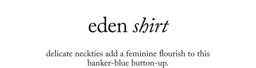 eden shirt