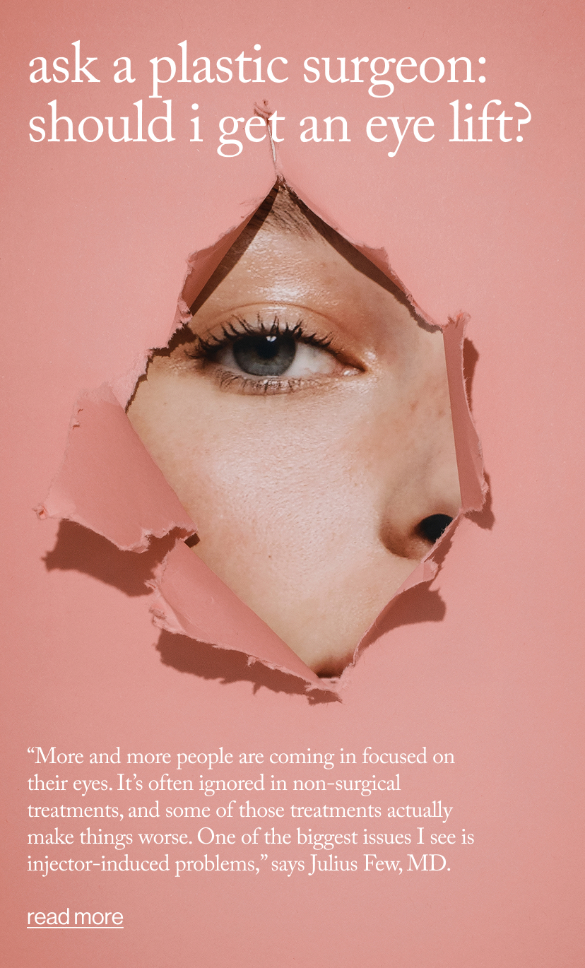ask a plastic surgeon:  should i get an eye lift? 