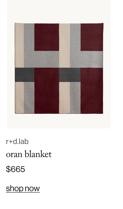 r+d.lab oran blanket, $665